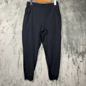 Athleta Brooklyn Jogger Pants Womens 10 Black Stretch Pull On Pockets Outdoors